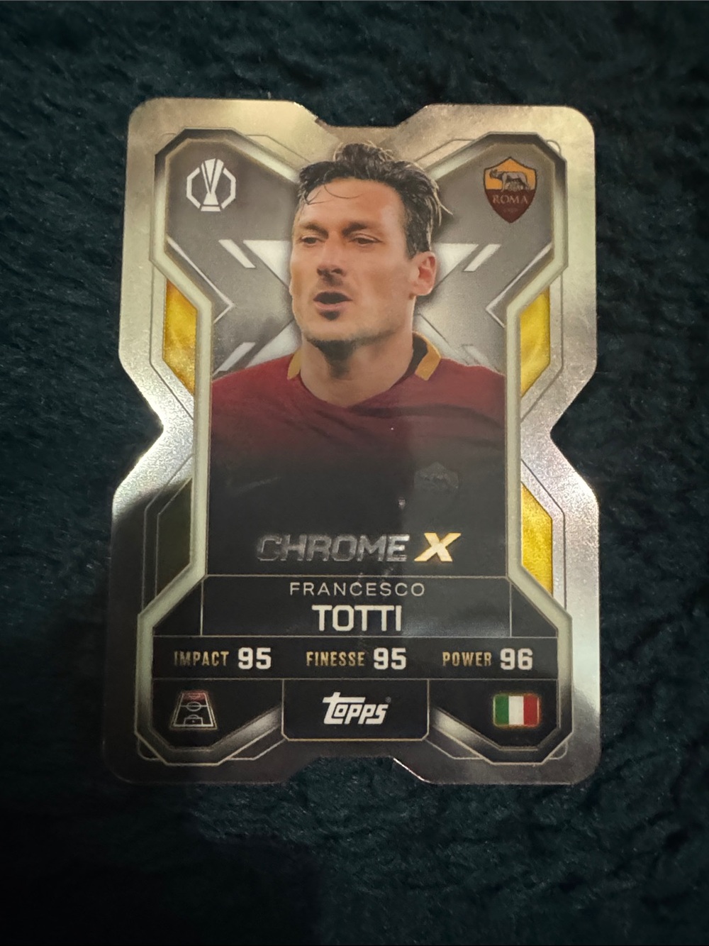 Topps Chrome X Francesco Totti - Maroon & Gold